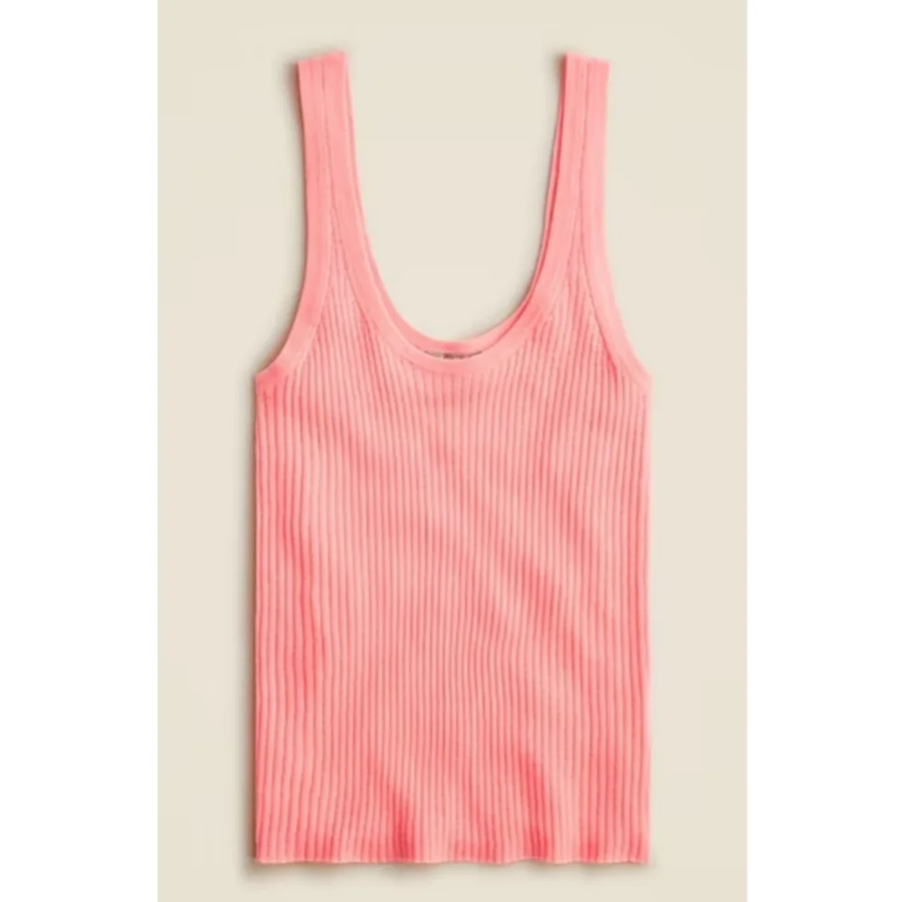J.Crew Featherweight cashmere ribbed tank top